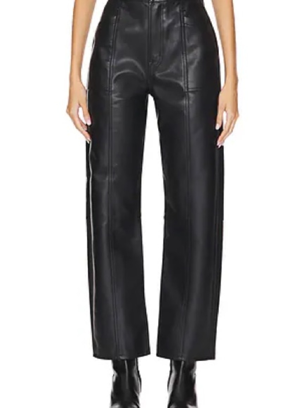 Pistola Taylor High Rise Straight in Slate Black